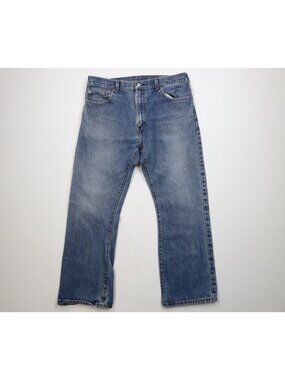 Vintage Y2K Levis 517 Bootcut Flared Wide Leg Denim Jeans Mens W38 L30 Blue